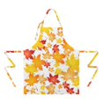 thumbnail image 2 of Autumn Fall Leaves Pattern Apron-Garden Aprons for Women with Pockets-Cotton Linen Waterproof Kitchen Cooking Gardening Aprons Adjustable for Kitchen,Cooking,BBQ and Salon 33"x27", 2 of 7