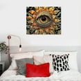 thumbnail image 5 of Orinice Sunflower Eye Smaller Flowers Fine Art Aesthetic Poster & Print Wall Painting for Home Decor 16x12in, 5 of 6