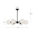 thumbnail image 2 of CH415330BGOP-Alora Lighting-Celia - 6 Light Chandelier-4.5 Inches Tall and 30.25 Inches Wide-Brushed Gold Finish, 2 of 7