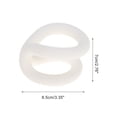 thumbnail image 2 of Unique Bargains 1 Pc Knot Shape Toothbrush Holder for Bathroom White Silicone, 2 of 5