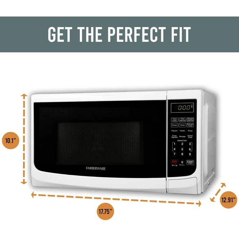 Farberware Classic 700-Watt Microwave Oven - Brushed Stainless Steel, 0.7  cu ft - Food 4 Less