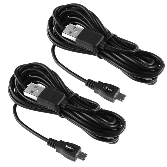 2 Pack Micro USB Charging Cable, 10ft Long USB 2.0 Charger Cord for Samsung Android, PS4 Playstation 4, Xbox One Controller, Cell Phone Data Transfer