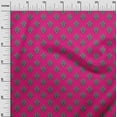 thumbnail image 2 of oneOone Polyester Lycra Fuschia Pink Fabric Leaves & Paisley Block Sewing Craft Projects Fabric Prints By Yard 56 Inch Wide, 2 of 4