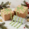 thumbnail image 7 of 5 Rolls Christmas Ribbon 1.5 inch Wide Decorative Ribbon for Gift Wrapping and Holiday Decorations Light Yellow Round, 7 of 7