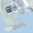 thumbnail image 5 of Fnochy Portable Desktop Fan USB Powered 4-Speed Adjustable Quiet Cooling Oscillating Fan For Office Dorm Study With Long-Lasting Battery, 5 of 9