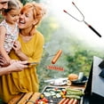 thumbnail image 1 of Qaailabf Stainless Steel Retractable Grill Fork Set of 2 - Adjustable Length BBQ Forks with Telescopic Handle - Heat-Safe Grilling Tools for Outdoor Cooking, Camping & Kitchen - Easy Clean Barbecue, 1 of 10