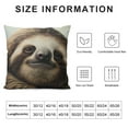 thumbnail image 5 of ONETECH Decorative Throw Pillow Covers Pillow Covers for Sofa Cute Sloth Couch Throw Pillow Cases Soft Plush Cushion Case Square Cushion Cover for Living Room, 5 of 5