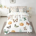 thumbnail image 2 of Erosebridal Butterfly Bedding Full Size, Fall Pumpkin Comforter Sets with Sheets, 7-Piece Eucalyptus Decor, Breathable, 2 of 5