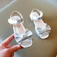 thumbnail image 4 of URMAGIC Girls Sandals Open Toe Summer Flats Dress Sandals Shoes Toddler/Little Kid/Big Kid, 4 of 8