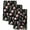 Black Pink, variant on Pink Spring Floral Kitchen Towels Set of 3, Flowers Botanical Elegant Pastoral Black Absorbent Dish Towels for Kitchen, Microfiber Hand Towel, Quick Drying Tea Towel for Cleaning Dishcloths