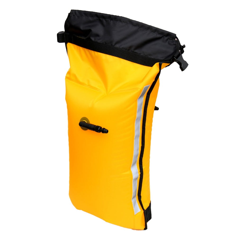CENL Nylon Inflatable Paddle Floating Bag Luminous Yellow for Kayak and Rubber Boats