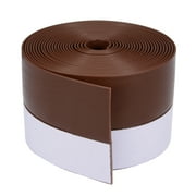 Unique Bargains 2-23/64"(60mm) Width 4M Long Weather Stripping Frameless Door Bottom Seal Brown