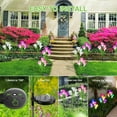 thumbnail image 7 of Outdoor Solar Lights, Hengu 1 Pack Solar Garden Lights with Lily Flowers, Waterproof 7 Color Changing Solar Lights Outdoor - Bigger Solar Panel for Outdoor Patio Yard Garden Decoration,White, 7 of 7