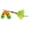 Hot Firetiger/Hot Firetiger Blades/Chartreuse Tail, variant on Mepps Double Blade Aglia Spinner Hot Firetiger/Chart Tail
