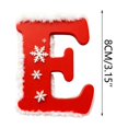 thumbnail image 2 of HomeDM 26 Letter Ornaments for Christmas Tree Decorations, Xmas Snowflake Red Personalized Letter Hanging Pendant Gifts for Family Friends Hanging Name Tags for Xmas Tree Decor, 2 of 4