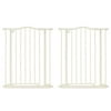 North States Supergate Portico Arch Tall & Wide Baby Safety Gate, Linen (2 Pack)