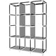 thumbnail image 5 of Raganet, Closet Plegable de 4 Niveles Color Negro, Zapatero Organizador de Ropa Minimalista, Telas y Barras Resistentes y Duraderas, Organizacion de Ropa, Calzado y Accesorios, Armable y Desmontable, 5 of 16