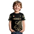 thumbnail image 3 of 2026 New Mexico Soccer Jersey Boys, Printed Mexico National Team Design, Mexican Jersey Soccer T-Shirt, Boys Crew Neck Short Sleeve Match Day Athletic Casual Football Shirt for Kids, 3 of 5