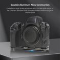 thumbnail image 3 of JLwin JL-Z8 Camera Metal Extension Base Plate Mount Bracket Aluminum Alloy with Arca QR Plate Slot & 1/4 Inch Screws Holes Compatible with Nikon Z8, 3 of 5