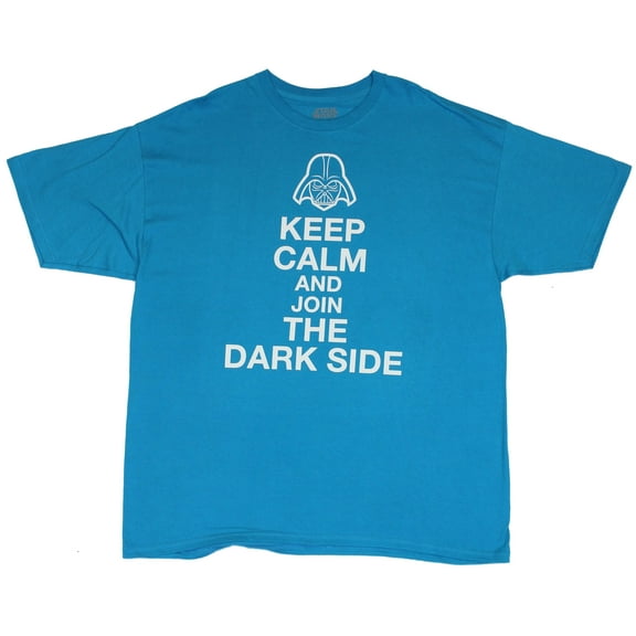 Star Wars Mens T-Shirt  - Keep Calm and Join the Darkside Simple Word Image