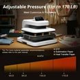thumbnail image 5 of HTVRONT 15"x15" Automatic heat press Machine 2 , Professional Heat Press for Transfer Vinyl & Sublimation Project(White), 5 of 10