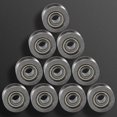 thumbnail image 1 of 10 unids U624ZZ Mini U Groove Ball Bearing Polea de Guía de Acero al Carbono Para Carril Sistema Lineal 4 * 13 * 7mm Ecomeon no, 1 of 5
