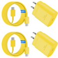 thumbnail image 1 of Cargador rápido USB C Ubearkk 25W para Samsung Galaxy S24 Amarillo, 1 of 6