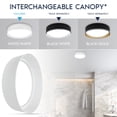 thumbnail image 6 of LUXRITE 17-Inch LED Flush Mount Light, 5CCT, 2420 Lumens, 34W, CRI 90, Dimmable, White & White, 6 of 7