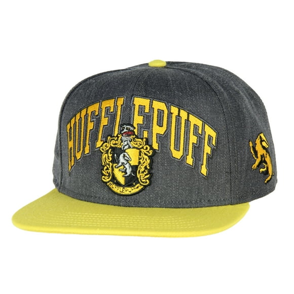 Harry Potter Hufflepuff Embroidered House Crest Adjustable Snapback Hat Cap