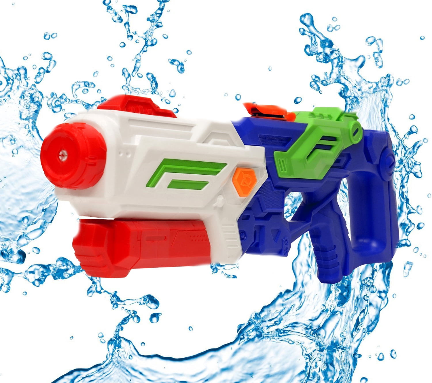 Ultra Soaker Water Blaster High Pressure & Capacity Pump Action Water Gun Toy With Scope For Beach, Swimming Pool, Water Games (Green)