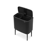 Brabantia Bo Touch Kitchen Dual Compartment Wastebasket, 3+6 Gallon (11+23L)