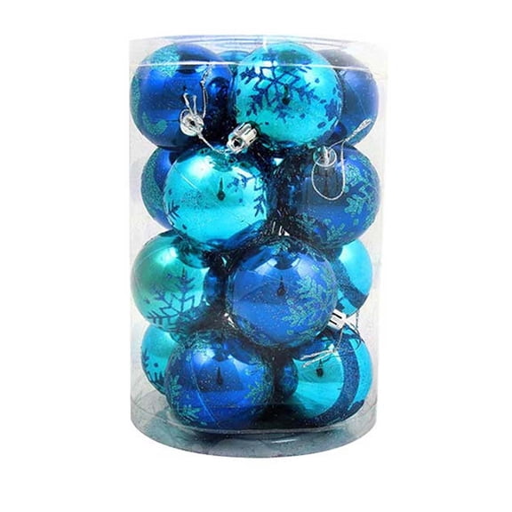 Fwttom 16pcs Christmas Ornaments for Christmas Tree - Shatterproof Ball Christmas Ornaments for Holiday Party Wedding Christmas Decocrations, 2.36"/6cm Christmas Ornaments Set