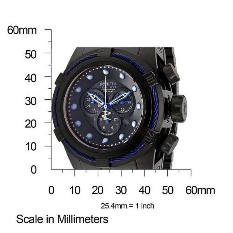 稼働品 INVICTA クロノグラフ BOLT ZEUS 腕時計 メンズ 黒 Invicta Men's Bolt Zeus Reserve Chronograph Black IP Steel and