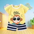 thumbnail image 4 of Bovxnpu Toddler Boys Summer Clothing Sets Kids Graphic T Shirt Shorts Short Sleeve Outfit Set, 4 of 6