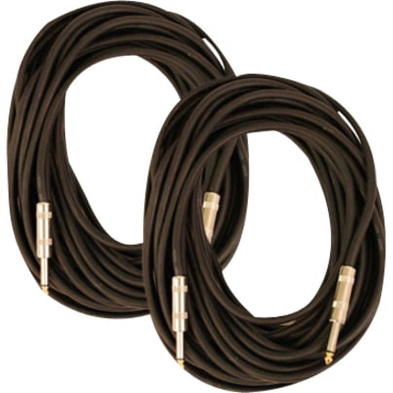 Seismic Audio  - Pair of 35' 1/4" to 1/4 Speaker PA DJ PRO Speaker Cables 14 Ga - FS35_2Pack