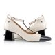 thumbnail image 4 of Zapatilla pulsera piel Combinación ivory and black PIKIKI beige 22, 4 of 5