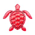 thumbnail image 4 of Decoración de la pared de tortuga de hierro escultura decoración del hogar coleccionables de arte coleccionables para colgar adorno de regalo de Rojo, 4 of 8