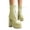 Green, variant on Platform Ankle Boots for Women Lace up Heel Elegant Dress Short Boots Pumps
