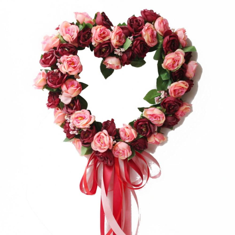 Weddings Valentines Wreaths 12 Rose Red Satin Pull Bows,Decorate Gifts Easy 