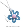 thumbnail image 3 of Stebcece Flower Pendant Necklace Bohemian Colorful Hollow Flower Pendant Choker Jewelry, 3 of 18