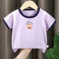 thumbnail image 2 of Gubotare Cute T Shirts for Girls Flower Girl Shirt Toddler Girls' T Shirt Kids' Little Girls' Short Sleeve Party Tee Tops (Purple,Size 6-12 Months), 2 of 3