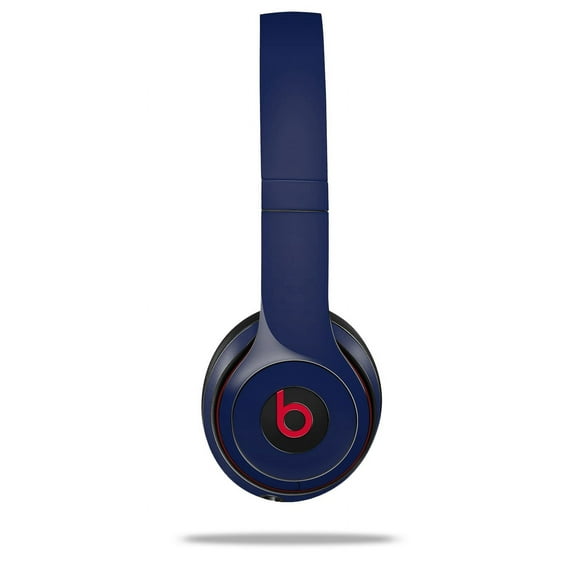 Skin Decal Wrap for Beats Solo 2 and Solo 3 Wireless Headphones Solids Collection Navy Blue (BEATS NOT INCLUDED) by WraptorSkinz