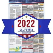 2022 Spanish California State and Federal Labor Laws Poster - OSHA Workplace Compliant 24" x 36" - Laminated