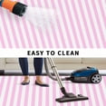 thumbnail image 5 of Pink White Stripe Outdoor Rug for Patio/Deck/Porch, Non-Slip Large Area Rug 4 x 6 Ft, Modern Minimalist Geometric Striped Indoor Outdoor Rugs Washable Area Rugs, Reversible Camping Rug Carpet Runner, 5 of 8