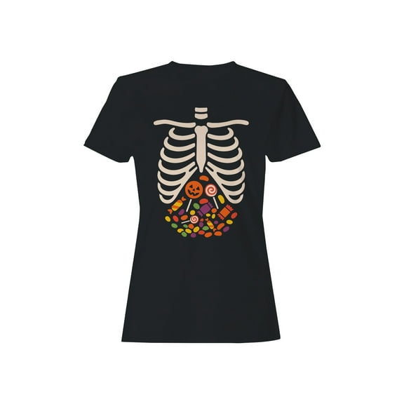 Halloween Candy Skeleton Women's T-shirt