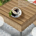 thumbnail image 3 of TPHORK Outdoor Patio Furniture Set, 7 Piece Outdoor Sectional Sofa Wicker Patio Conversation Couch Set, All Weather PE Rattan Sofa with Table and Cushions for Garden, Poolside, Backyard(Beige), 3 of 6