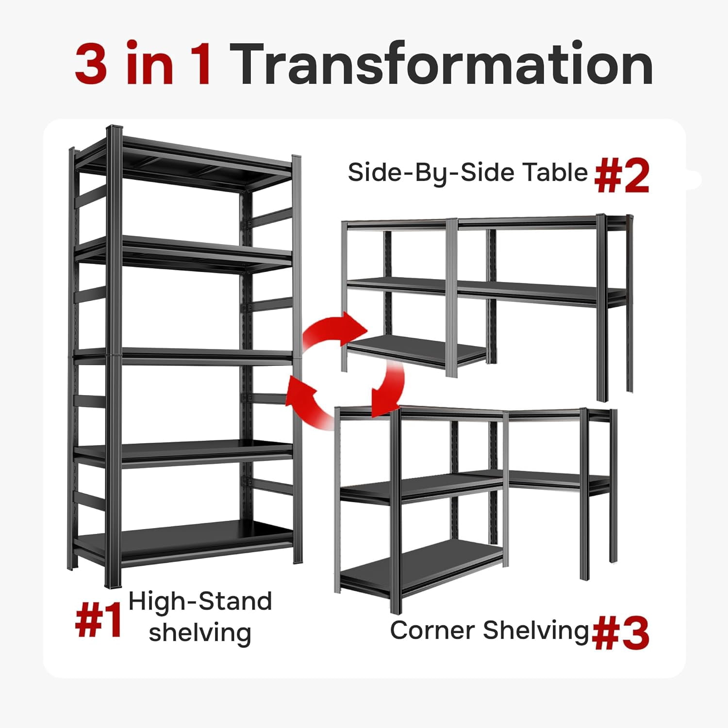FlyDzrewt 40“W Black Shoe Rack Adjustable Shoe Storage Organizer, Heavy Duty Metal Shoe Shelving, 2000lb Capacity, Upgraded Reinforced Double-Layer Columns, 4 Tier Shoe Shelf for Closet Entryway
