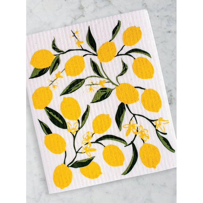 Design Imports India Swedish Dish Cloth, Lemon Bliss - Walmart.com