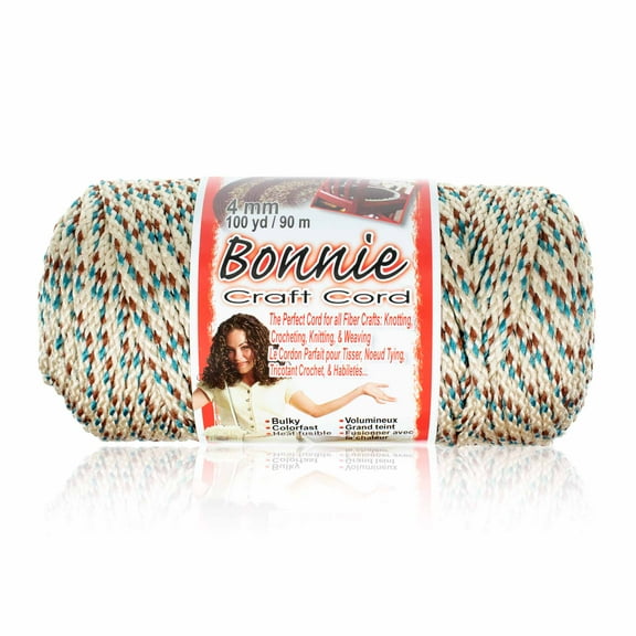 Craft County Bonnie Macrame Cord - 4mm - 100 yd Lengths - Various Colors