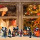 thumbnail image 3 of Christmas Village Sets, Resin Christmas Decor With Led Light Christmas Village Houses, Kids Gift, 3 of 4